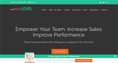 Desktop Screenshot of nextlevelsalesconsulting.com